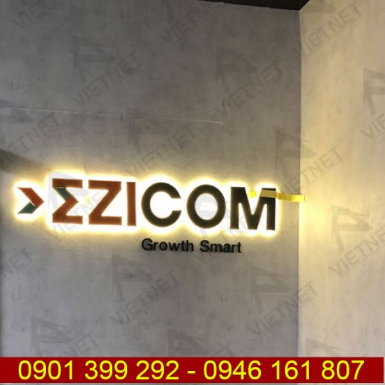 Chữ inox sơn hấp nhiệt Zicom 