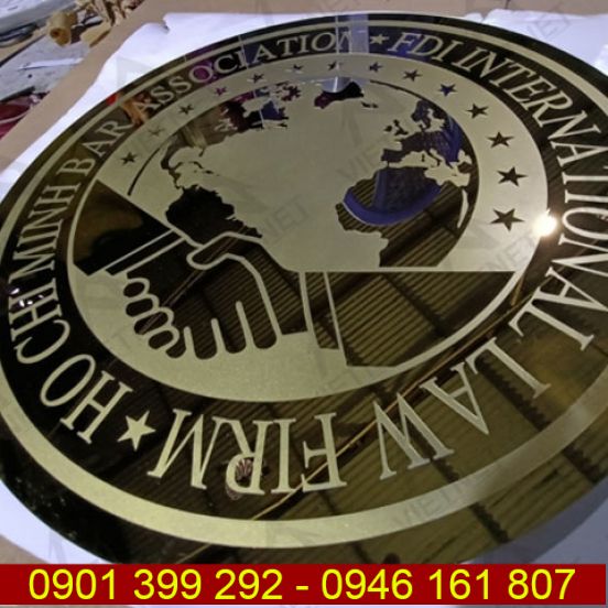 Logo inox ăn mòn công ty luật quốc tế FDI