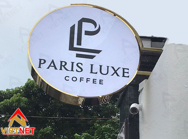 Gia công biển vẫy quảng cáo Paris Luxe Coffee