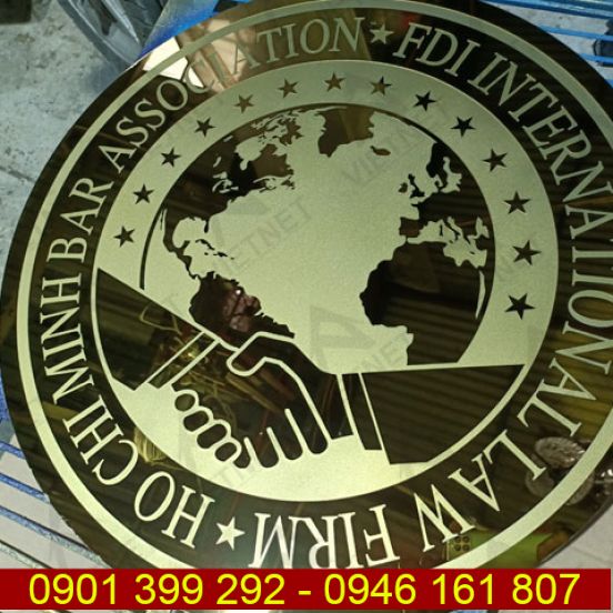 Logo inox ăn mòn công ty luật quốc tế FDI